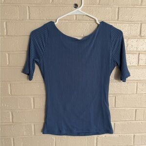 Abercrombie & Fitch Short Sleeve Blue Top